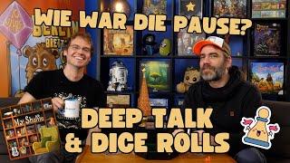 Wie war die Pause – Deep Talk & Die Rolls - My Shelfie - Hunter & Cron Brettspiel Show Folge 1.4