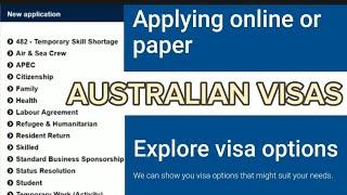HOW TO APPLY FOR AN AUSTRALIAN VISA | VISA YOU CAN APPLY ON IMMI ACCOUNT #immiaccount