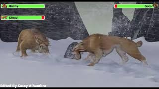 Ice Age (2002) Final Battle with healthbars