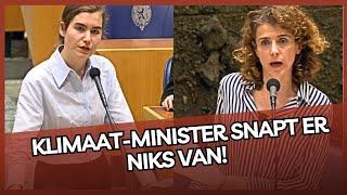 Lidewij de Vos (FVD) laat groene groei minister in stilte achter! Voorzitter onderbreekt!