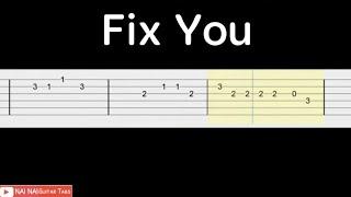 Coldplay - Fix You | Guitar Tab Tutorial