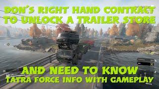 SnowRunner Don's Right Hand Contract To Unlock Trailer Store And Tatra Force Need To Know Info