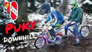 Downhill mit dem PUKY | ZERSTÖRT | Kinderfahrrad und Anhänger auf dem Hometrail |  Trail Büffel