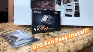 Samsung 970 Evo NVMe M.2 SSD Easy Install!