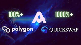 Matic Polygon Price Explodes! Quickswap is a hidden crypto gem, 100x Alt coins 2021