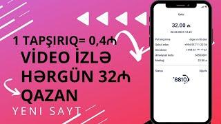 TAM YATIRIMSIZ!! YOUTUBE SHORT VİDEO İZLƏ M10 32₼ QAZAN!! | İnternetden pul qazan