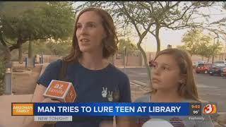 VIDEO: Man tries to pay teen girl for sex at Peoria library police say