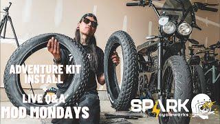 How To Install The OFF ROAD ADVENTURE KIT on the BANDIT E Moped by Spark Cycleworks LIVE Mod Monday