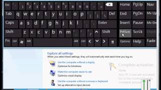 How to turn on the on screen keyboard in Windows 8