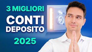 I 3 migliori conti deposito per il 2025