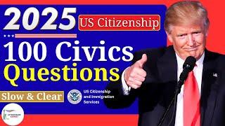 NEW U.S. Citizenship Test 2025, USCIS 100 Civics Test Questions and Answers!