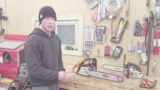 How to perform maintenance a chainsaw to keep it working properly