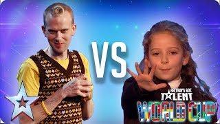 KNOCKOUT MATCH: Robert White vs Issy Simpson | Britain's Got Talent World Cup 2018