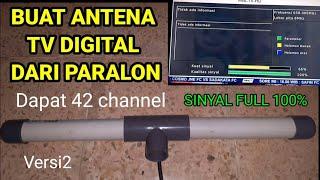 Cara membuat antena tv digital sendiri outdoor jernih dari paralon