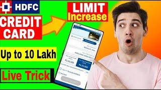 How To Increase Limit In HDFC Credit Card -Tips &Tricks|Limit Increase kaise kare|Earn Higher Limit.
