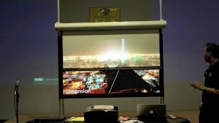 Best Buy Screen Innovations Black Diamond Projection Screen Contrast Demo