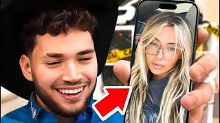 Corinna Kopf Facetimes Adin Ross on Stream..