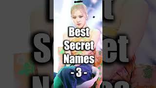 BLACKPINK Members Secret Name That Given By BLACKPINK!  #kpop #blackpink #shorts