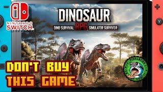 Dinosaur RPG - Dino Survival Simulator Survivor - (Nintendo Switch) - Framerate & Gameplay