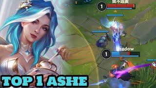 Wild Rift ashe  -  top 1 ashe Gameplay Rank season 15