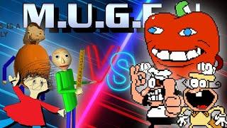 REQUESTED BY @alexbootleggamer5471: Team Baldi vs Team Pizza Tower - Mugen Battle