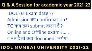 Q & A  session | IDOL Mumbai University academic year 2021-22 | Imaduddin Khan