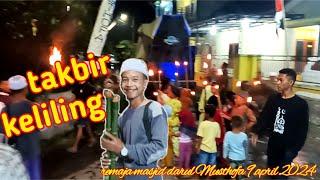 takbir keliling remaja santri masjid darul Musthofa#takbir