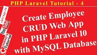 Laravel Tutorial 4 - Create Employee CRUD Web App in PHP Laravel 10 with MySQL Database