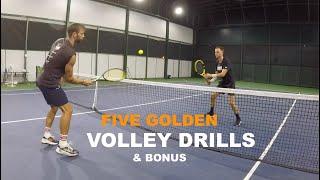 Five Golden Tennis Volley Drills (TENFITMEN - Episode 170)