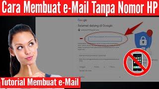 cara membuat email tanpa nomor hp di komputer atau laptop