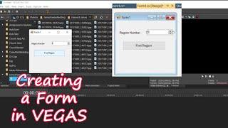 How do I Create a Script with a Form in Vegas?