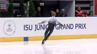 2015 ISU Junior Grand Prix Bratislava Men Short Program Daniil BERNADINER RUS