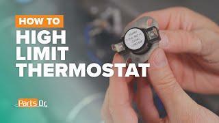 How to test & replace high limit thermostat part # DC47-00018A on a Samsung dryer heating element