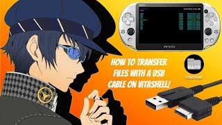 How To Transfer Files With A USB Cable On VitaShell! - Transfer From Vita To PC #HENkaku #VitaShell