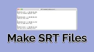 How to Make SRT Files & Auto-Subtitle Videos Online