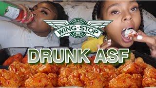 DRUNK ASMR WING STOP MUKBANG | JASMARIE