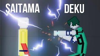 SAITAMA vs Midoriya Deku My Hero Academia - People Playground 1.21.3