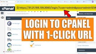 [LIVE] How to login to your cPanel via direct URL in 1 click?
