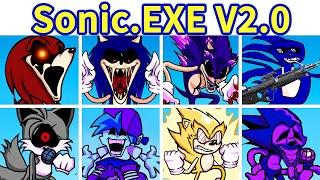 Friday Night Funkin': VS Sonic.EXE 2.0 Update FULL WEEK + All Secrets + Cutscenes [FNF Mod/HARD]