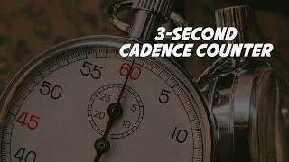 3 Second Cadence Timer With Countdown 20RPM