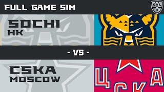 NHL 25 | KHL | HK SOCHI - CSKA Moscow | FULL GAME SIM | PS5