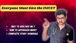 INICET November Complete Study Plan| Everyone Must give this INICET #inicet #neetpg