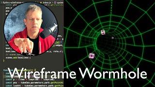 Fly Thru a Wireframe Wormhole