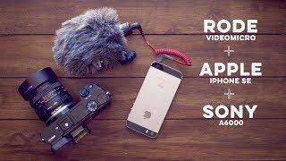 Sony A6000 Microphone Solution using the Rode VideoMicro and Apple iPhone