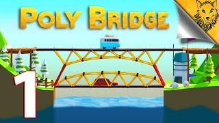 Poly Bridge: Episode 1 - Levels 1-1 to 1-12