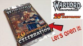 Warlord Saga Of The Storm AEG 20th Celebration Booster Pack Opening!