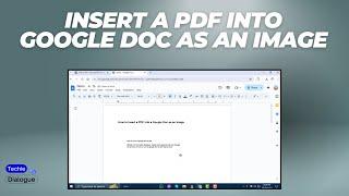 How to Insert a PDF into a Google Doc as an Image