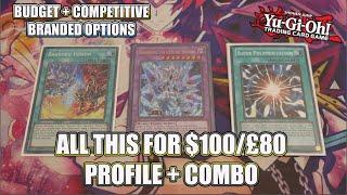 YUGIOH $100/£80 BUDGET & Competitive Branded Deck Profile + Combos