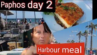 PAPHOS DAY 2 / DAYTIME WALK TO HARBOUR / BEST MEAL SO FAR IN CYPRUS