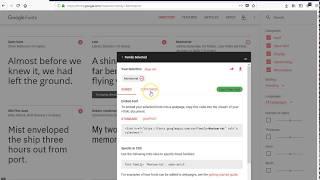 How to install and configure google web fonts in 90 Second Website Builder
